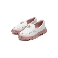 MOLEKINHA - Mocasín Blanco-Rosa