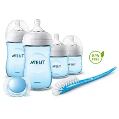 AVENT - Set De Teteros Natural 2.0 Recién Nacido Azul
