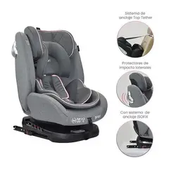 PRIORI - Silla Para Carro Bebé First Plus 360° Isofix Rosa