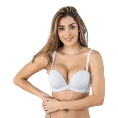 LEONISA - Brasier triple realce efecto 3D escote profundo