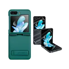 NILLKIN - Funda Qin Leather Compatible Con Samsung Z Flip5 Verde eProt