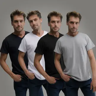 NEWBOAT - Pack de 4 Camisetas para Hombre