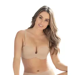 LEONISA - Brasier strapless Antigravedad de realce alto sin arco