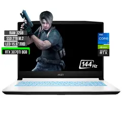 MSI - PORTATIL INTEL CORE I7-12650H SSD 2TB RAM 32GB RTX 3070TI 8GB 15,6 FHD 144Hz