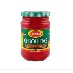 GENERICO - Cebollitas Rojas en Vinagre La Coruña Frasco 250 gr.