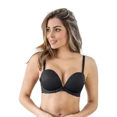 LEONISA - Brasier triple realce efecto 3D escote profundo