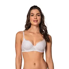 LEONISA - Brasier de realce suave en encaje con cargaderas multiusos