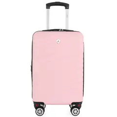 BIN COLOMBIA - Maleta De Viaje Expandible para Cabina de Mano 10kg Tamano S Bin M006 Rosado