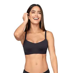 LEONISA - Brasier tipo top ultraliviano con copas internas fijas