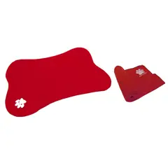 HALLY PET - Cama en forma de hueso cobija mediana Rojo.