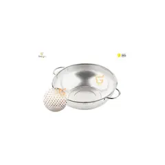 GENERICO - Colador escurridor frito verdura pasta en acero inoxidable