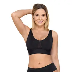 LEONISA - Brasier tipo top copas extraíbles totalmente cómodo y liviano