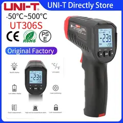 UNITEC - PISTOLA MEDIDOR DE TEMPERATURA A DISTANCIA TIPO PISTOLA LASER UT306S