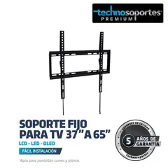 TECHNOSOPORTES - Soporte Fijo para TV de 37" a 65"