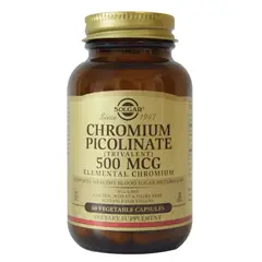 SOLGAR - Chromium Picolinate 500mcg X 60 Capsulas