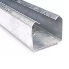 GENERICO - Riel Puerta Closet Corrediza U 2mts Galvanizado