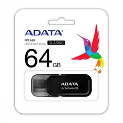 ADATA - Memoria USB 64GB UV240 - Negro