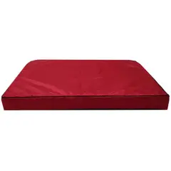 GENERICO - Border cama para perro antimordidas rojo T XL