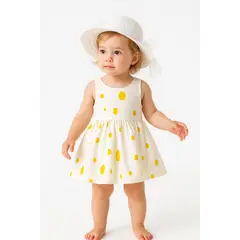 LUSOLSI - Vestido y sombrero Prendas niñas ropa conjuntos de vestir bebes niños