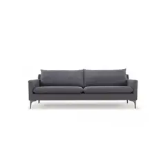 SOFA MARKET - Sofa Kona 3 Puestos Gris Oscuro