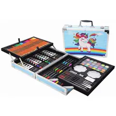 ONE PIXEL - Set de Arte Maleta de Metalico 145 Piezas Profesional Dibujo