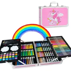 ONE PIXEL - Set de Arte Maleta de Aluminio 145 Piezas Profesional Dibujo