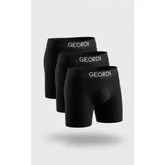 DIANE & GEORDI - Bóxer medio (Pack X3)(5082) - Negro