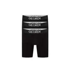 DIANE & GEORDI - Bóxer largo (Pack X3)(5083) - Negro