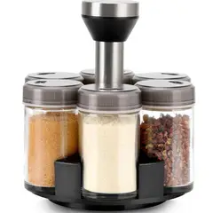 ONE PIXEL - Set 6 Pcs Especieros Condimento Giratorio