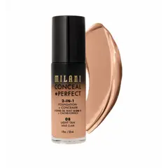 MILANI COSMETICS - Base Matte 2 en 1 Milani 08-Light Tan
