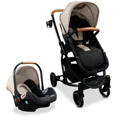 BEBESIT - Coche Moises Travel System Prima Beige