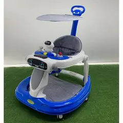 BEBESUNITA - Caminador para bebe andadera música saltarín azul