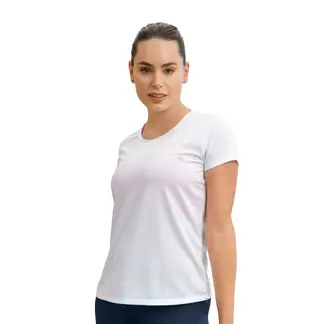 LEONISA - Camiseta deportiva de secado rápido y silueta semiajustada.