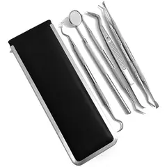 GENERICO - Juego de herramientas de dentista de acero inoxidable kit