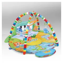BEBESUNITA - Gimnasio bebe giratorio tapete musical luces +obsequio-multicolor