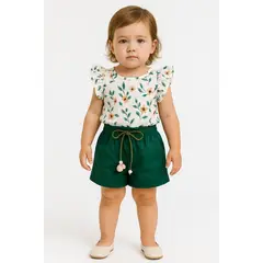 LUSOLSI - Conjuntos de vestir Prendas Ropa Blusa y pantalon para niñas pequeñas