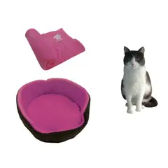 HALLY PET - Cama para gato grande cobija térmica grande Rosado.