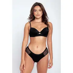 DIANE & GEORDI - Panty cachetero (020360) - Negro