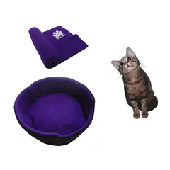 HALLY PET - Cama para gato grande cobija térmica grande Morado.
