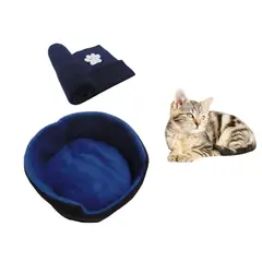 HALLY PET - Cama para gato grande cobija térmica grande Azul Oscuro.