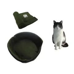 HALLY PET - Cama para gato grande cobija térmica grande Verde.