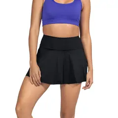 LEONISA - Falda deportiva con short interno con bolsillo.