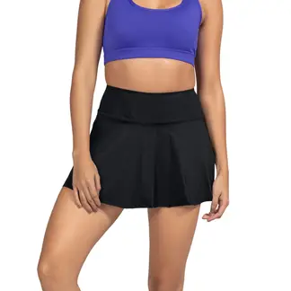 LEONISA - Falda deportiva con short interno con bolsillo.