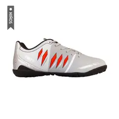 GOLTY - Zapatilla Turf Formacion Fx Niños-Gris/Blanco