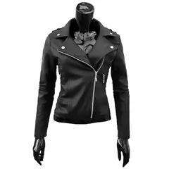 THE CLOTHING COMPANY - Chaqueta Mujer Cuero Sintético Cazadora