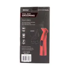 VIVITAR - Cortador de Vello Corporal Masculino PGV005 3 Cabezas