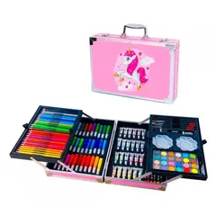 ZHOPI CO - Set De Arte Profesional De 145 Piezas Tipo Maleta Para Niños