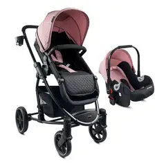 BEBESIT - Coche Moises Travel System Prima Rosa