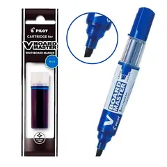 PILOT - Marcador Borrable Recargable Azul Repuesto V Board