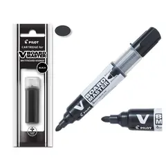 PILOT - Marcador Borrable Recargable Negro Repuesto V Board